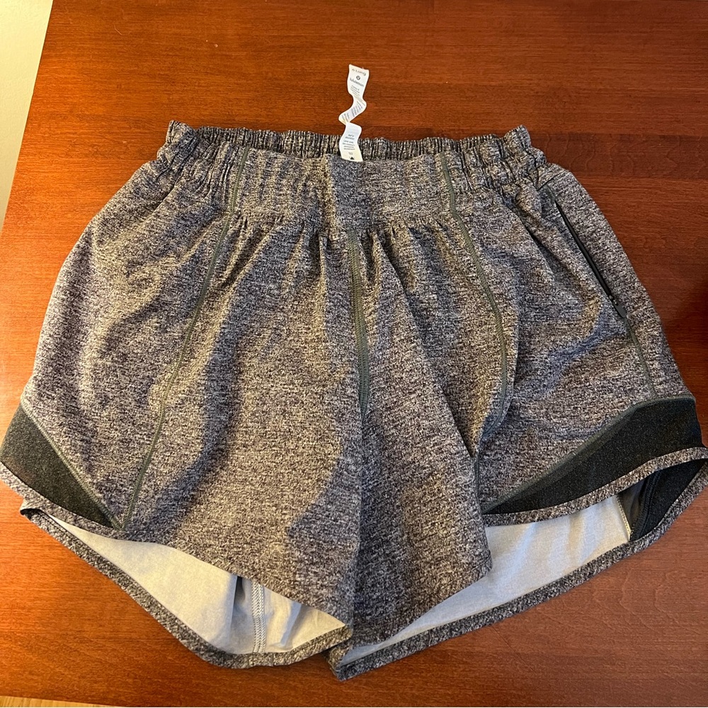 Lululemon size 6 long grey shorts